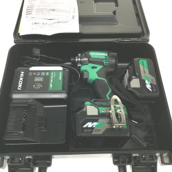 △△ HiKOKI ハイコーキ 18V インパクトドライバ　アグレッシブグリーン/フルセット WH18DC グリーン×ブラック Sランク