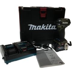 △△ MAKITA マキタ 40v 充電式インパクトドライバ　（充電器　バッテリー×1） TD002G カーキ Bランク