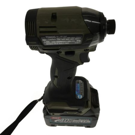  MAKITA マキタ 40v 充電式インパクトドライバ　（充電器　バッテリー×1） TD002G カーキ