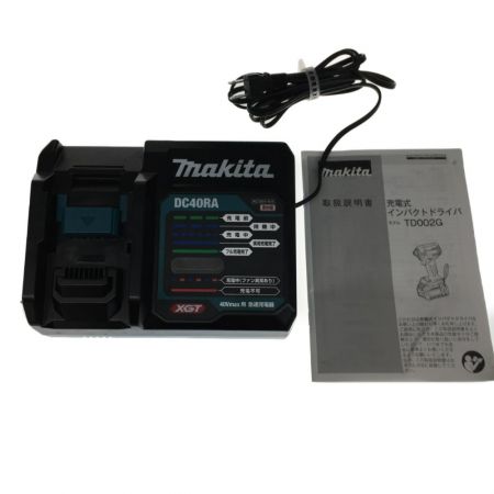  MAKITA マキタ 40v 充電式インパクトドライバ　（充電器　バッテリー×1） TD002G カーキ