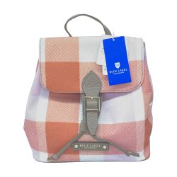 △△  ブルーレーベルクレストブリッジ　リュック　チェック　タグ付 55104-501-12 ピンク Sランク
