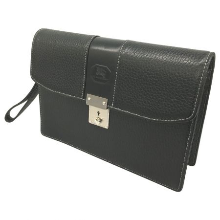  BURBERRY バーバリー セカンドバッグ シボ革 ノバチェック シャドーホース　自立