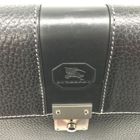  BURBERRY バーバリー セカンドバッグ シボ革 ノバチェック シャドーホース　自立
