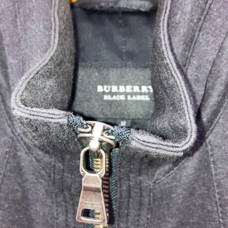  BURBERRY BLACK LABEL バーバリーブラックレーベル コットンジャケット ホースロゴボタン ノバチェックライン M BMP08-307-08 ブラック