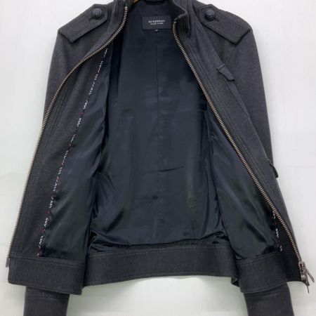 BURBERRY BLACK LABEL バーバリーブラックレーベル コットンジャケット ホースロゴボタン ノバチェックライン M BMP08-307-08 ブラック