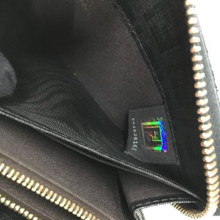  FENDI フェンディ ズッキーニ ラウンドファスナー 長財布 PVC 8M0024 YG1.129-2513 ブラック