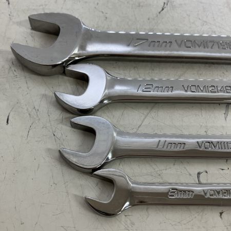 ЗЗ Snap-on スナップオン オープンエンドスタンダードレンチ 4本セット V0M810B 1113B 1214B 1719B