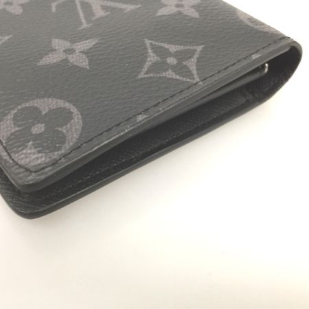  LOUIS VUITTON ルイヴィトン 2つ折り財布 モノグラム エクリプス ポルトフォイユ ブラザ イニシャル入 M61697 ブラック