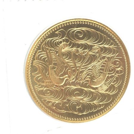  金貨 天皇陛下御在位60年記念10万円金貨昭和61年　Ｋ24純金　20g