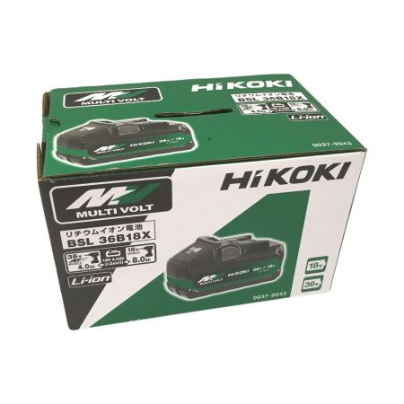  HiKOKI ハイコーキ マルチボルト　36V　4.0Ah BSL36B18X