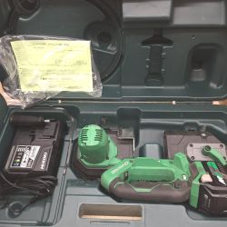 △△ HiKOKI ハイコーキ 83mm 18V コードレスロータリーバンドソー 充電器・充電池1個・ケース付 CB18DBL グリーン Bランク