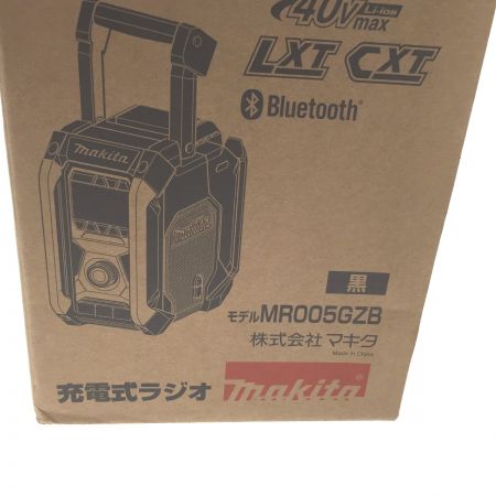  MAKITA マキタ 充電式ラジオ　40VMAX MR005G ブラック