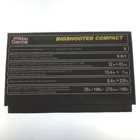  Abu Garcia アブガルシア ベイトリール REVO ビッグシューター コンパクト-L REVO BIGSHOOTER COMPACT