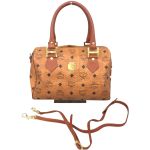 MCM エムシーエム ヴィセトス ミニボストンバッグ 2WAYバッグ ブラウン