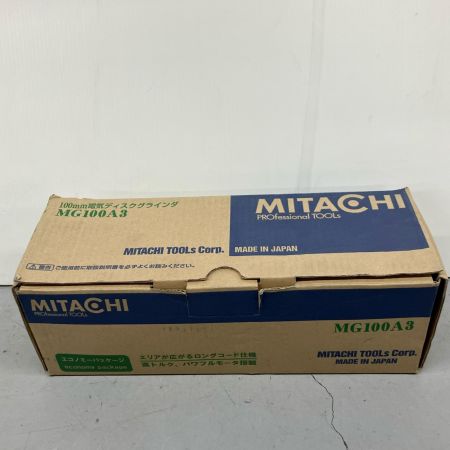  MITACHI 100mm ディスクグラインダー コード式 サンコーミタチ株式会社 MG100A3