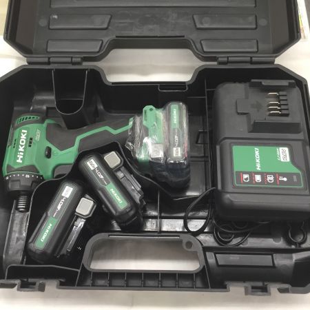  HiKOKI ハイコーキ 10.8Vコードレスドライバドリル　バッテリー×3個　充電器セット DB12DD グリーン