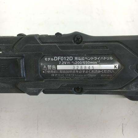  MAKITA マキタ 充電式ペンドライバドリル　充電池1個付 7.2v DF012D ブラック