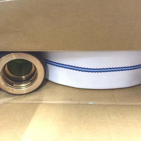  報商製作所 散水ホース  金具付 5個セット　ライトブルーホース LIGHT BLUE 13 1.3MPa 50x20m