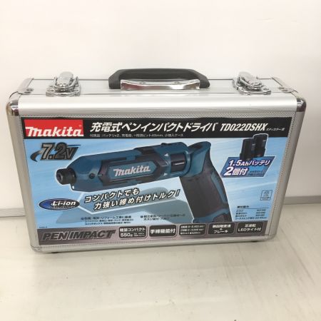  MAKITA マキタ 充電式ペンインパクトドライバ  コードレス式 7.2v TD022DSHX ブルー