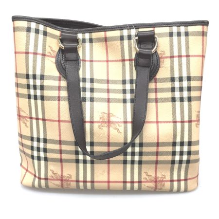  BURBERRY バーバリー トートバッグ ノバチェック シャドーホース TTIVGRO58OA ベージュ