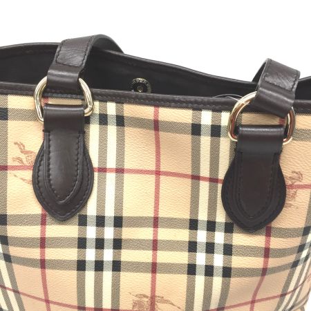  BURBERRY バーバリー トートバッグ ノバチェック シャドーホース TTIVGRO58OA ベージュ