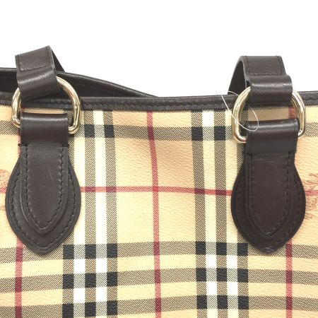  BURBERRY バーバリー トートバッグ ノバチェック シャドーホース TTIVGRO58OA ベージュ