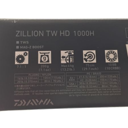 DAIWA ダイワ ベイトリール 22ジリオン TW HD 00630130 右ハンドル 外箱付属