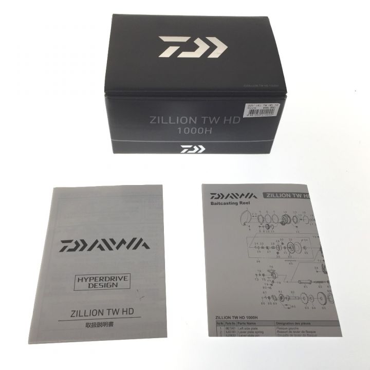 DAIWA ダイワ ベイトリール 22ジリオン TW HD 1000H 右ハンドル 外箱付属｜中古｜なんでもリサイクルビッグバン