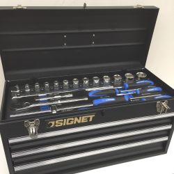 △△ SIGNET 12.7SQ 35PC ツールセット マットブラック 800S-3722MBK ブラック Aランク