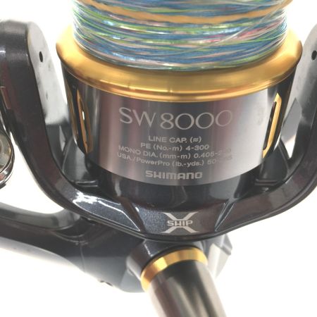  SHIMANO シマノ スピニングリール 15ツインパワーSW 8000HG 外箱、ライン付属