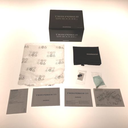  SHIMANO シマノ スピニングリール 15ツインパワーSW 8000HG 外箱、ライン付属