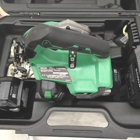  HITACHI 日立 36V　コードレス丸のこ165mm マルチボルトバッテリー×2、充電器UC18YDL、ケース付 C3606DA