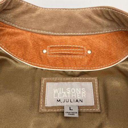  WILSONS LEATHER M.JULIAN レザージャケット シングルライダース  L RN69426