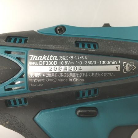  MAKITA マキタ インパクトドライバ  充電器・充電池1個・ケース付 コードレス式 10.8v DF330D グリーン