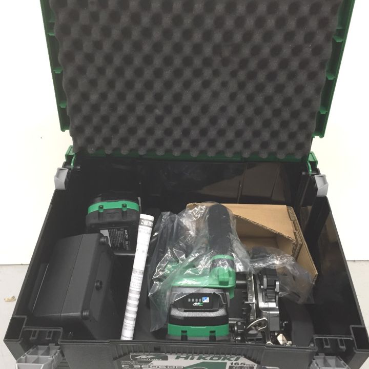 【未使用】ハイコーキ HiKOKI C3606DB(2XPSBZ) コードレス丸のこ 165mm バッテリ×2・充電器付き HiKOKI（ハイコーキ） 36V-2.5Ah 165mmコードレス丸のこ C3606DB