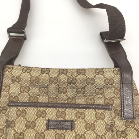  GUCCI グッチ ショルダーバッグ   GGキャンバス　べたつき、スレ有 122793 ベージュ