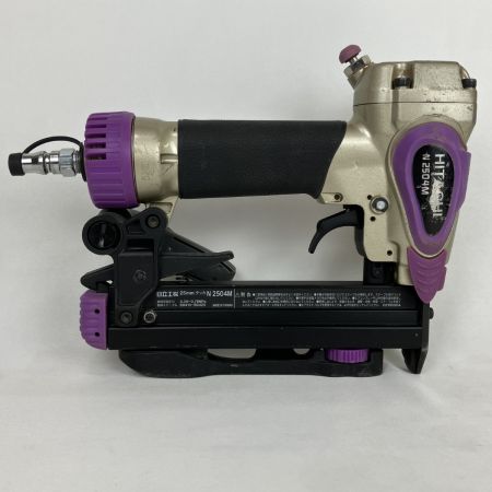 ЗЗ HITACHI 日立 25mm 常圧 エアタッカ 取説 ケース付 N2504M バイオレット
