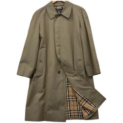 △△ Burberrys バーバリーズ 比翼コート 薄玉虫色　ノバチェック　 C-TK83 Bランク