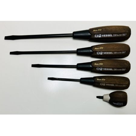 ЗЗ VESSEL ベッセル ドライバーセット 10本セット ケース付 WOOD-COMPO ブラウン×ブラック