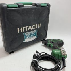 HITACHI 日立 インパクトドライバ WH12VE グリーン コード式 ケース付 Cランク