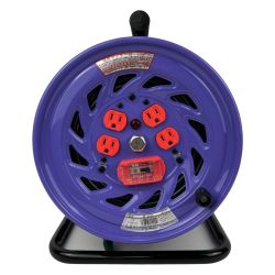 ЗЗ NICHIDO 30m 100v ドラム コードリール 外箱付 NF-EK34 パープル Sランク