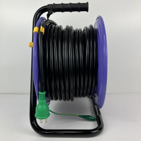 ЗЗ NICHIDO 30m 100v ドラム コードリール 外箱付 NF-EK34 パープル
