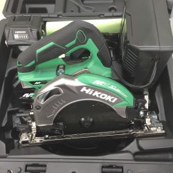 △△ HiKOKI ハイコーキ マルチボルト 36V 165mm　充電式丸ノコ 充電器・充電池2個　ケース付き C3606DA グリーン Sランク