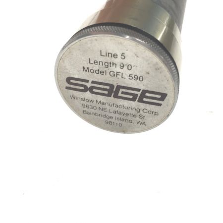  sage セージ フライロッド  590GFL 9フィート 5番 2ピース ケース付属