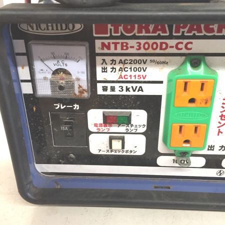  NICHIDO 日動工業 変圧器 降圧専用 コード式 100v 　降圧専用カセットコンセントトラパック NTB-300D-CC