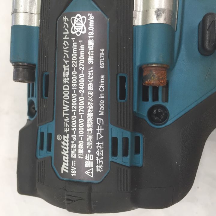 中古】 MAKITA マキタ インパクトレンチ 18V 本体のみ TW700DZ ブルー ...