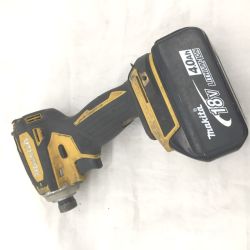 △△ MAKITA マキタ 18V　インパクトドライバ　BL1840　バッテリー1個付き(充電回数51回) TD172D イエロー Cランク