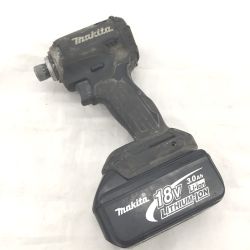 △△ MAKITA マキタ インパクトドライバ　BL1860　バッテリー1個付き(充電回数184回) TD171D ブラック Cランク