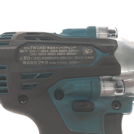  MAKITA マキタ 18V　充電式インパクトレンチ　(6.0Ahバッテリー×2、充電器DC18RC、ケース付) TW300DRGX グリーン