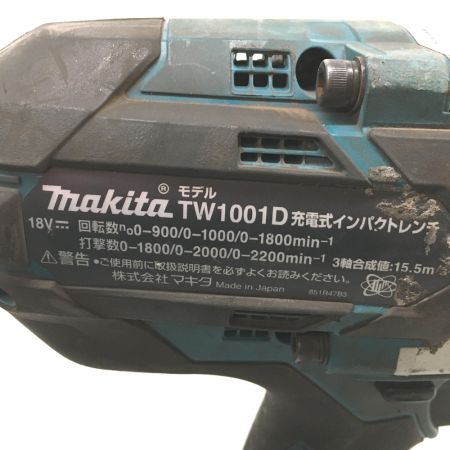  MAKITA マキタ 18v充電式インパクトレンチ  充電器・充電池2個・ケース付 TW1001DRGX グリーン